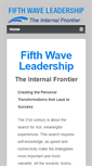 Mobile Screenshot of fifthwaveleadership.com